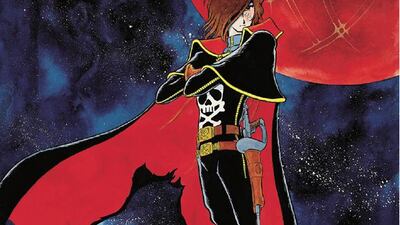 Leiji Matsumoto's drawing of Captain Harlock. Courtesy Leiji Matsumoto