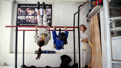 In war-torn Afghanistan, gender discrimination has deep cultural and historical roots and many women suffer from domestic violence and so jujitsu seems an ideal sport for women.AP
