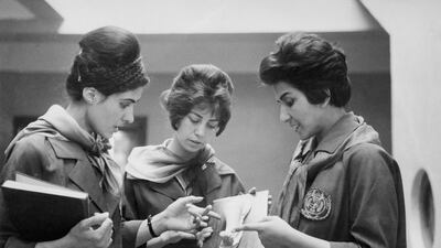 This 1962 photo shows Afghan medical students at Kabul's faculty of medicine. AFP