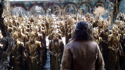 The Hobbit: The Battle of the Five Armies is visually stunning, and some scenes are spectacularly filmed – like the gathering of the armies. Courtesy New Line Cinema