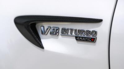 The V8 wields 603hp and 850Nm of torque. Victor Besa / The National