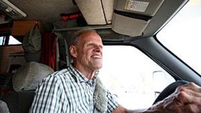 Larry Hoffman has travelled around the world, driving his motorhome in more than 70 countries.