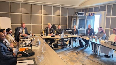 Saudi and Houthi representatives hold a meeting centred on improving security for Yemenis through de-escalation. Photo: Office of the Special Envoy of the Secretary General for Yemen