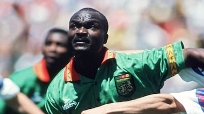 Roger Milla, of Cameroon, was 42 years, 1 month and 8 days when he played against Russia (a 6-1 defeat) on June 28, 1994. Getty