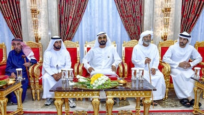 Sheikh Mohammed bin Rashid, Vice President and Ruler of Dubai, welcomes well-wishers during Ramadan.