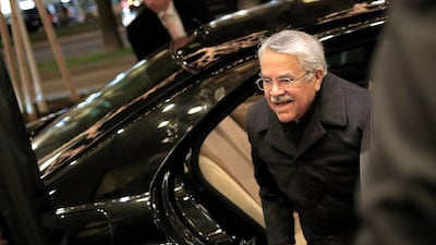Saudia Arabia’s oil Ali Al Naimi said his country is satisfied with current oil output levels and prices. Alexander Klein / AFP