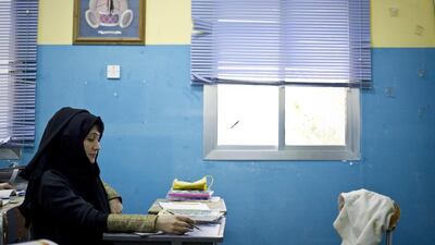 Razan Alzayani's photo Adult Education, part of the Faces of Dubai exhibition. Razan Alzayani / The National