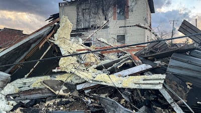 The tornado lifted debris to between 3km and 4.5km in the air and was one of at least 34 tornadoes reported across the US. AP