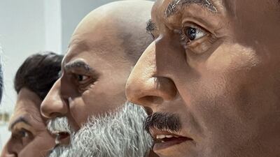 Some of the human wax figures that will be used to build scenes depicting traditional life