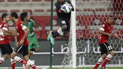 Majed Naser, centre, is proving that he has lost none of his skills as he rebuilds his career with Al Ahli.
