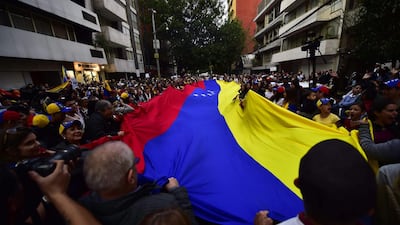 Venezuelans opposed to President Nicolas Maduro hold a demonstration in Mexico City. AFP