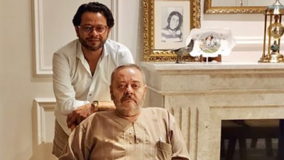 Hazem Harb and his father, who was detained by Israeli forces in Gaza last week. Photo: @hazemharb / Instagram