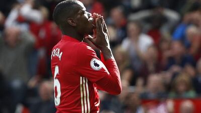 Manchester United's Paul Pogba reacts during the draw against Stoke City last weekend. Russell Cheyne / Reuters / October 2, 2016