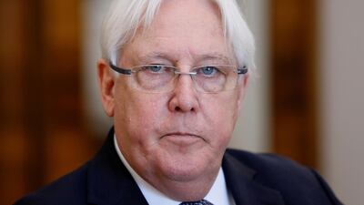 United Nations Special Envoy to Yemen Martin Griffiths attends a meeting with Russia's Foreign Minister Sergei Lavrov in Moscow, Russia July 1, 2019. Reuters