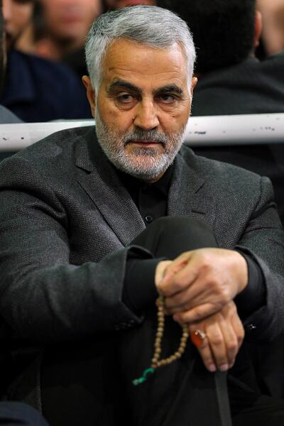 Qassem Suleimani attends a religious ceremony in Tehran in 2015. AFP / khamenei.ir