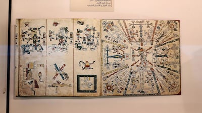 The Codex Fejervary – Mayer, a facsimile of the original on deer parchment and with natural pigments. Pawan Singh / The National