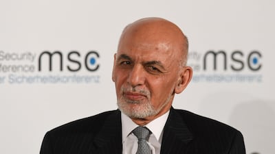 President of Afghanistan Ashraf Ghani takes part in a panel discussion during the 56th Munich Security Conference (MSC) in Munich, southern Germany. AFP