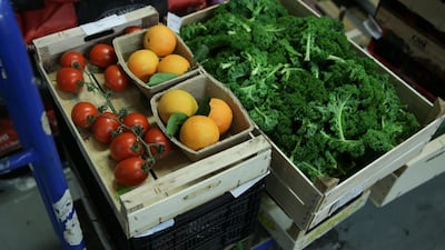 The price of certain fruits and vegetables has been protected by Dubai Economy. AFP