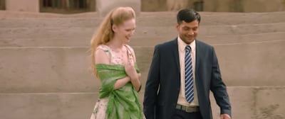 Rosy McEwen and Muhammad Amir Nawaz in the film. Photo: Amazon Studios