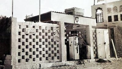 A photo from the British embassy shows a petrol service station in the UAE. Delores Johnson / The National