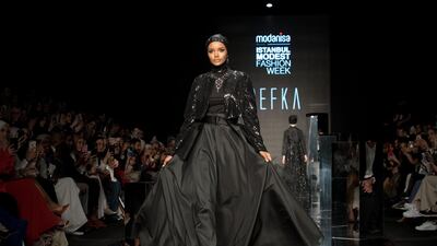 Hijabi model Halima Aden closes Modanisa Modest Fashion Week last year. In a time of Covid-19, we must ask ourselves what 'modesty' should entail. Rooful Ali