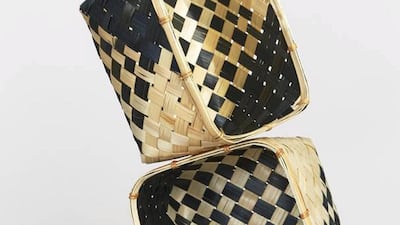 Woven baskets from the new ASOS Supply range. (Courtesy: ASOS)