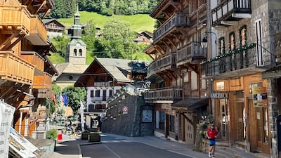 The busy summer season in Morzine has been disrupted by the G7 summit. Photo: Fatima Al Mahmoud / The National