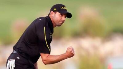 Sergio Garcia gestures during the final round of the Qatar Masters last week, where he finished in second place. He will tee off at the Dubai Desert Classic on Thursday.