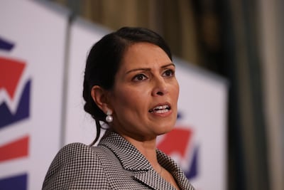 Former home secretary Priti Patel. Bloomberg