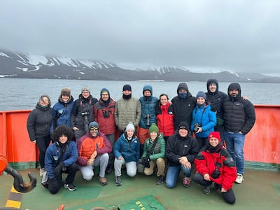 The Kaust Antarctic fieldwork team joined the Challenge-2 project aboard the BIO Hespérides. Photo: Kaust