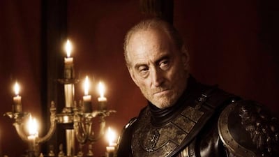Charles Dance as Tywin Lannister.
