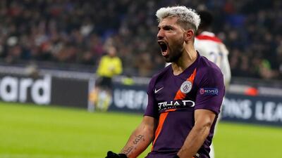 Sergio Aguero sat out Manchester City's 3-1 Premier League win over Bournemouth due to concerns over a muscle injury. EPA