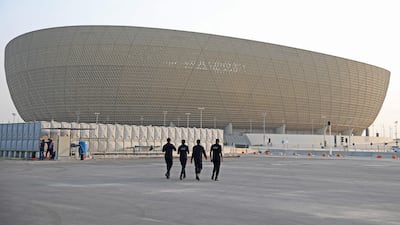 The 80,000-capacity Lusail Stadium which will host matches for the Fifa World Cup in Qatar later this year, including the final. AFP