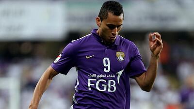 Douglas of Al Ain shown during an Arabian Gulf League match against Al Wasl last month. Satish Kumar / The National / January 22, 2016