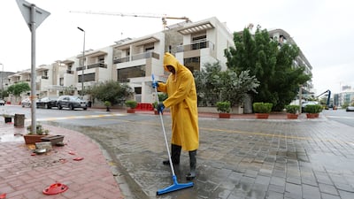 The rain in Dubai caused some flooding. Chris Whiteoak / The National