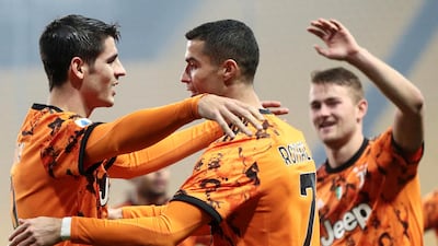 Cristiano Ronaldo bagged a double against Parma. EPA