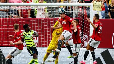 Harry Maguire 7 - Set up Dalot for a 64th minute attack. Strong in the air when Arsenal attacked. Booked. AFP