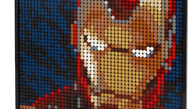 A three-in-one Iron Man set lets builders decide whether to power their hero with either the Mark III, the Hulkbuster Mark 1, or the Mark LXXXV. Lego Group