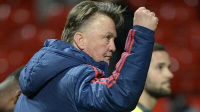 Manchester United manager Louis van Gaal shown after his team's Premier League match against Watford last weekend. Oli Scarff / AFP / March 2, 2016