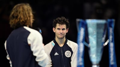 Dominic Thiem looks on. Reuters