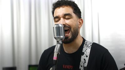 Saif is the vocalist of Metarust. Wajod Alkhamis / The National