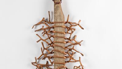 Hassan Sharif - Wood and copper tubes. Photo: Christie's