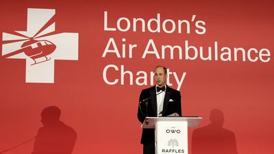 Prince William is a former pilot with the East Anglian Air Ambulance. AFP