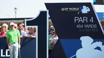 Rory McIlroy during Round 1 of the DP World Tour Championship. Andrew Redington / Getty Images