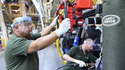 Where workers cannot keep their distance, full personal protection equipment is being used.