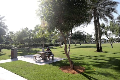 Umm Al Emarat Park offers plenty of greenery. Chris Whiteoak / The National