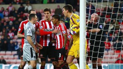 Left-back: Patrick van Aanholt (Sunderland). His side recorded a rare home win and Jermain Defoe got his first goal, courtesy of a fine cross from left-back Van Aanholt. Matthew Lewis / Getty