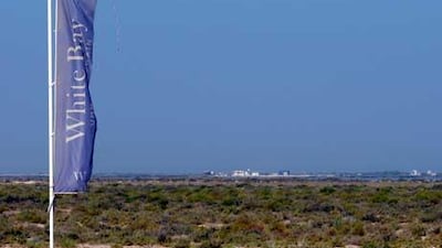 The site of the proposed White Bay resort in Umm al Qaiwain, the developer of which, Al Murjan, is about to file for bankruptcy.