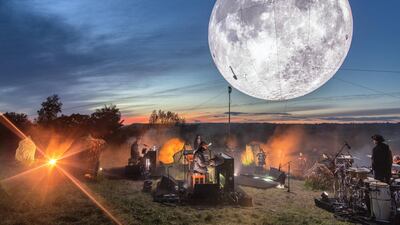 Damon Albarn performs in the Stone Circle as part of the Glastonbury Festival global livestream 'Live at Worthy Farm' at Worthy Farm, Pilton in Glastonbury, England. Getty Images