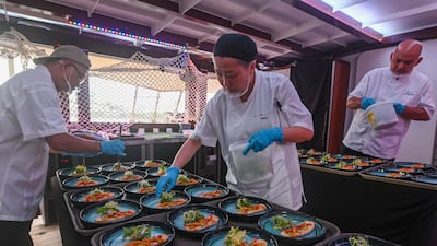 Diners on the Royal Albatross are given a four-course meal